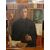 Portrait painting of a priest - Jules Oscar Maes France &#39;900     