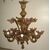 Eight flames Murano glass chandelier     