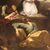 Antique Italian painting Jesus in the Garden of Olives from 17th century