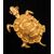 Code 1527 Turtle in yellow gold brooch