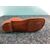 Wooden tobacco box in the shape of a foot with sandal. Ivory nails. Europe     