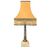 Lampada francese in Cloisonné con decorazioni in bronzo, basamento in marmo bianco e paralume di gusto orientale vintage.