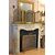fireplace in white Carrara marble with the gear and various accessories Napoleon III