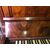 Antique walnut burl wall piano from the mid 19th century     