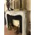 large French fireplace in white Carrara marble with reducer     