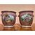 Pair of Sevres porcelain Cachepots romantic period - France Early 1900s