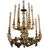 Lacquered Wood Chandelier     