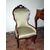 Louis Philippe walnut living room armchair