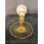 Candlestick in zanfirico glass and gold leaf.Murano     
