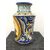 Vaso in maiolica  decorato a raffaellesche con medaglione raffigurante guerriero.Manifattura di Bernardino Pepi.Siena.