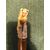 Stick with deer bone knob depicting a lion. Bamboo cane.     