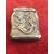 Silver matchbox without punch with dragon decoration on both sides.     