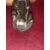 Metal matchbox in the shape of a seated dog.     