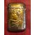 Brass box with female art nouveau profile.     