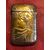 Brass box with female art nouveau profile.     