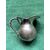 Silver milk jug with tourchon rim and handle Italy     