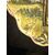 Centrotavola in maiolica su tre piedi a forma di conchiglia decorata con personaggi su sfondo agreste.Manifattura di Angelo Minghetti.Bologna.