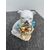 Dog figurine with puppies in porcelain France     
