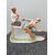 Porcelain caricature sculpture depicting bocce players.Giuseppe Cappe &#39;. Date 1959     