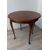 Round English coffee table - 81 cm round table - walnut stained beech - early 1900s     