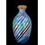 Vase in coated glass with polychrome spirals, metal oxides and iridation.Murano, Cenedese signature.     