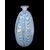 Heavy sommerso glass vase with &#39;hairstyles&#39; in gray tones.Signed by Cenedese.Murano.     