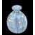 Heavy sommerso glass vase with &#39;hairstyles&#39; in gray tones.Signed by Cenedese.Murano.     