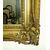 Mirror in restored gilded plaster