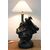 Grande Lampada da tavolo Art Nouveau con scultura in Terracotta PREZZO TRATTABILE