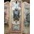 Screen in lacquered wood with paintings on canvas France early 20th century.