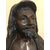 Coppia di sculture in gesso raff. soggetti orientali, epoca fine '800