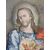 Pittura su vetro raffigurante "Sacro Cuore di Gesù" epoca fine '700