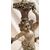Candeliere in alpacca firmato dall'artista raffigurante cupido epoca fine 800 