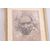 Antico dipinto fine 800  ritratto a china Roma firmato A. Fernandez raffigurante volto ! Antiquariato da eredità 