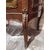 Vetrinetta Napoleone III in mogano con applicazioni in bronzo e pitture