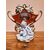 Porcelain and biscuit vase with hand painted paintings - Louis Philippe period