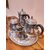 Tea or coffee service in silver plate from the French Art Deco period