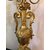 Coppia di candelabri in bronzo dorato Francia XIX sec.