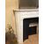 fireplace in white carrara marble with reducer     