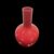&#39;Chinese&#39; brick colored globular vase with tapered neck.Venini, Murano.     