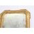 : Antique half-800 Lombard gold leaf tray mirror. Mercury mirror!