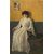 Maximilian Ullmann (XIX-XX) - Huge portrait of a lady with a dog     