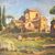 LANDSCAPES PAINTINGS CHURCH-MONASTERY IN ROME, OIL ON CANVAS, PAINTERS OF THE 900. (QP16)