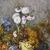PAINTINGS OF FLOWERS, VASE WITH DALIE AND CHRYSANTHEMES, OIL ON CANVAS, ANCIENT PAINTINGS OF THE 800. (QF251)