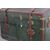 Antico splendido Baule da viaggio 1930 . Valigia Vintage Modernariato design .