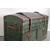 Antico splendido Baule da viaggio 1930 . Valigia Vintage Modernariato design .