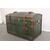 Antico splendido Baule da viaggio 1930 . Valigia Vintage Modernariato design .