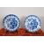 Coppia di piatti in ceramica artistica colore blu marchio Delft 1980