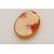 Gold pendant with coral cameo - G / 411 -     