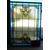 pan344 - colored glass window, period &#39;900, measures cm l 57 xh 80     